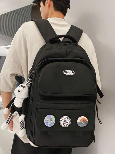 Lightweight Multipurpose Utility Style Backpack, Large Capacity, Stylish And Practical For Unisex, Suitable For Travel