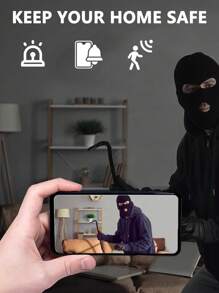 Cámara oculta - WiFi inalámbrica - Cámara para el hogar - Cámara de seguridad HD 1080P - Mejor mini cámara de vigilancia para automóvil - Con detección de movimiento, para proteger la seguridad de su hogar