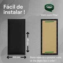 Kit Of 7 Double Bed Headboards 45x20 - Black - View 2