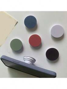 5/1 PC Phone Grip, Phone Stand, Cute Macaron-Colored Round Foldable And Expandable Multi-Functional Phone Grip & Kicktand, Replaceable Grip, Compatible With IPhone And Android Phones, Birthday Gift, Family And Friends, Push-Pull Phone Grip, Phone Accessories, Christmas