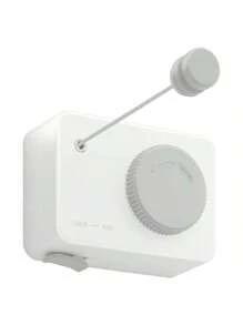 Corde à linge rétractable d'intérieur, corde à linge extérieure ne s'affaissant pas, ligne de séchage de vêtements rétractable de haute résistance,ligne de blanchisserie montée au mur en acier inoxydable - 4,6 mètres (gris, noir, blanc)