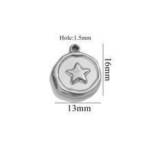 5 Stücke Edelstahl Mode einfache Stern Mond Herz geformter Bienen Anhänger DIY Halskette Armband Schmuckherstellung Zubehör