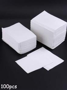 10/100片装防水美甲贴纸，三层可折叠一次性美甲练习垫，美甲沙龙专用（多种颜色可选） - 彩色 - 查看 28