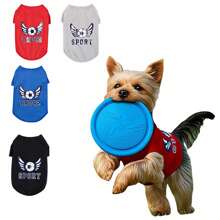 Sports Style Summer Pet Suit, Suitable For Dogs And Cats: With Football Pattern, 4 Colors To Choose From. Lightweight Skipping Rope/Jacket/Pajamas And Cat Clothes, Suitable For Happy Puppies To Stay Cool And Adventurous! My Puppy Approved Breathable Clothes, Puppy Clothes, And Dog Supplies - Cute Summer Clothing For Puppies, Cats, And Happy Pets! Summer Dog T-Shirt, Pet Pullover