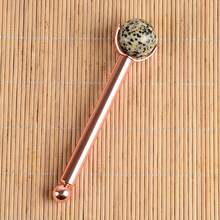 Natural Stone Care Massage Roller Stainless Steel Wand Care Eye Massager Interchangeable Roller