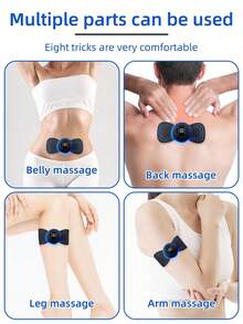 Wireless TENS/EMS Massager, Smart Electric Fitness Silicone Neck & Back Full Body Massage Patch, Muscle Stimulator - Mother's Day Gift, Valentine's Day Gift, Boyfriend Gift, Valentine's Day Gift, Cute St. Patrick's Day Gift, 120mAh LCD Display EMS Neck Massager, Electric Massager, Cervical Spine Back Patch, 8 Modes Pulse Muscle Stimulator