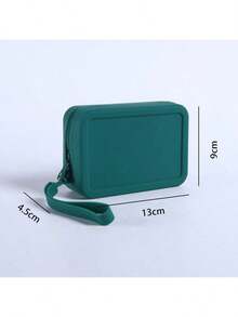 1个硅胶手持化妆包，防水大容量收纳袋，柔软硅胶化妆包，户外便携沙滩包，多功能洗漱包，零钱包卡包，适合旅行收纳日常用品，圣诞礼物，旅行必备，女士旅行礼物，手拿包/小手提包，化妆品收纳包，化妆刷收纳袋，迷你收纳包，大容量收纳包，女士礼物，圣诞礼物，女士礼物创意，化妆包，旅行必备 - 彩色 - 查看 11