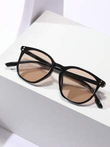 1 件时尚复古不对称时尚眼镜