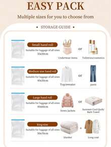 5 paquetes de bolsas de almacenamiento por compresión para viajes, bolsas al vacío para organizador de viajes que ahorran espacio, accesorios de viaje sin necesidad de vacío, bolsas de almacenamiento para empacar ropa, ropa interior y organizador de ropa para viajes