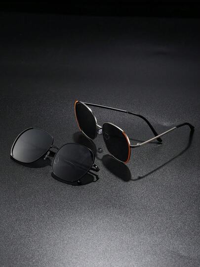 男士时尚百搭纯色复古太阳镜