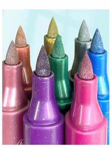 4pcs/8pcs Colorful Acrylic Paint Markers, Watercolor Soft Tip Oil-Based Paint Pens For DIY Drawing, Graffiti, Random Delivery - Multicolor - View 7