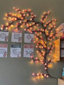 1 Stück Kirschblüten Rebe Lampe, 96/144 LED, USB Stromversorgung, 8 Beleuchtungsmodi, flexibel und bläsbar, romantische DIY Blumen Dekorationslampe, geeignet für Innen- und Außenbereich im Sommer und Herbst, Hochzeit und Valentinstag Deko, Wohnzimmer und Schlafzimmer, Weihnachtsgeschenk, Geburtstagsgeschenk