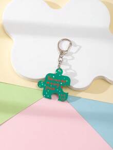 1 件亚克力卡通可爱锯子拼图你是我缺失的一块拼图主题钥匙扣吊坠背包装饰/包包配件/书包配件/钱包吊坠/朋友的礼物汽车配件哥特 Y2k