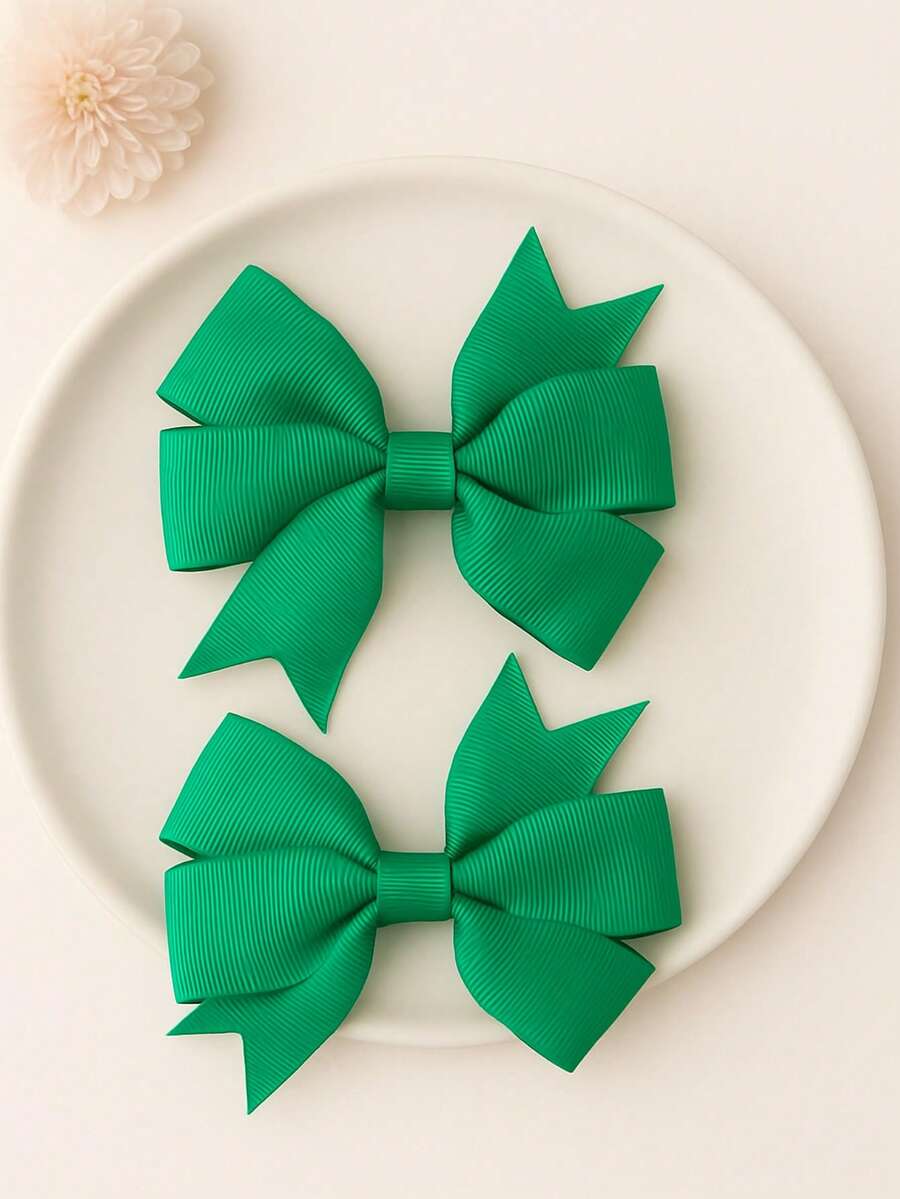 Kids Hair Accessories - màu xanh lá - Xem 1