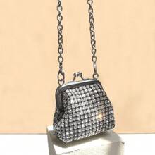 Dancing Engine حقيبة مسائية فاخرة مصممة مرصعة بالراين ستون، حقيبة يد مصنوعة يدويًا، حقيبة سهرة، حقيبة حفلات، حقيبة كتف صينية