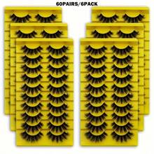 20 Pairs Russian Style 3D Volume Lashes 8-15mm - Fluffy Curled Dramatic False Eyelashes, Odorless Lightweight & Reusable For Daily/Party/Cosplay, Easy Application - Two boxes (20 pairs) - 查看 3