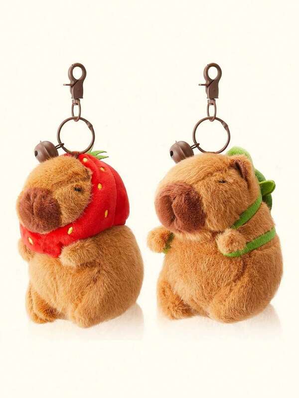 1PC Capybara Plush Doll Pendant Cute Guinea Pig Keychain Pendant Plush Doll Cute Bag Pendant Key Pendant Car Keychain Keychain Accessories Car Pendant Street Cute Daily Leisure Travel Wear Girls Boys Keychain Birthday Gift Event Souvenir Friend Gift Anniversary Gift Wedding Gift Holiday Gift Party Gift. Car Accessories Goth Y2k