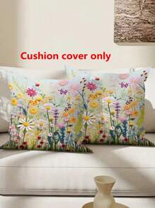(Apenas Capa de Almofada) 2 Peças Capa de Almofada de Veludo de Pele de Pêssego com Impressão Floral de Pássaro, Capa de Almofada com Impressão por Sublimação, Decoração para Casa, Sala de Estar, Sofá, Quarto, Carro, Escritório, Estilo Rústico, Sem Enchimento de Almofada