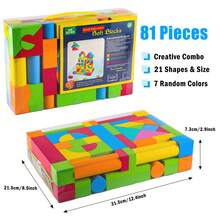 幼儿泡沫积木，EVA软质堆叠拼装玩具套装，大号软积木，适合学龄前儿童，益智拼图玩具，3-6岁儿童（男孩女孩皆宜），生日礼物，拼装玩具，积木工具套装，建筑套装，亲子互动，生日和节日礼物，返校礼物，圣诞节和万圣节礼物 - 彩色 - 查看 13