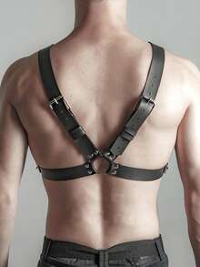 Herren Leder Brustgeschirr, Herren Geschirr Leder, Leder Hosenträger für Herren, Halloween Kostüme, Sexy und Kostümzubehör für Herren