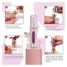 PortableRefillable Perfume Atomizer Bottle, Travel Size Refillable Perfume Refill Bottle - Perfume Atomizer Refillables, Scent Pump Case, Small Perfume Spray Bottle 4 Pcs Pack Of 5 Ml - Multicolor - View 4