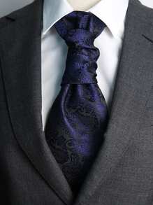 1 pieza Corbata casual de negocios para hombres con estampado geométrico de 2.76 pulgadas, adecuada para uso diario, eventos, exteriores, trabajo, fiestas, vacaciones - Accesorio esencial para caballeros de éxito