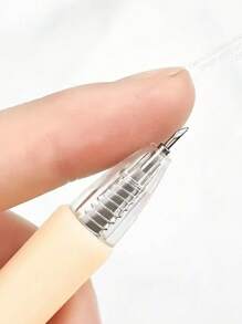 3 Pieces Of Manual Retractable Key Word Cutting Knife And Pen - Morandi Craft Tool, With Replaceable Blades Suitable For Scrapbooking, Business Card Printing, DIY Paper Art, Scrapbooking Supplies, Precision Cutting Tools, Ergonomic Design, (Color And Style Random) - Multicolor - View 5