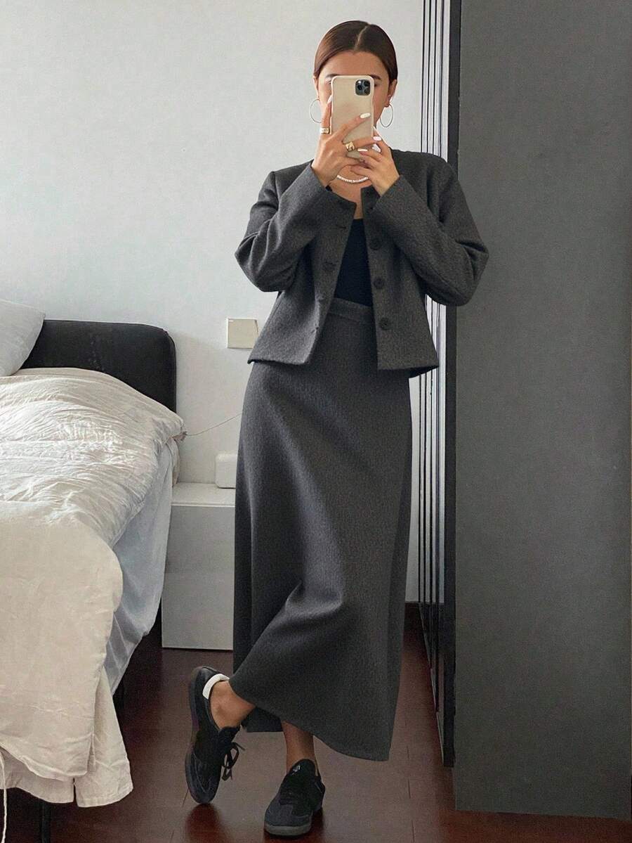 Livesso 2件套女士优雅套装，秋季新品