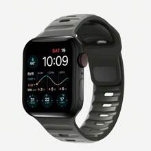 1 Peça Pulseira Compatível com Apple Watch Ultra 2 49mm 41mm 45mm 42mm 46mm 38mm 49mm 40mm 44mm, Pulseira de Silicone FKM Macia para Homens e Mulheres, Fivela Quadrada Esportiva, Compatível com Séries 11 10 9 8 7 SE 6 5 4 3