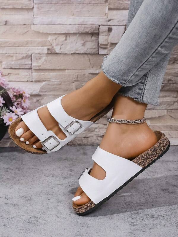 Women's Retro Open Toe Breathable Sandals, Comfortable Non-Slip Durable Slides, For Ladies Summer Footwear