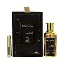BHARARA KING Golden EDITION, Premium Cologne For Men, Citrus & Coconut Duo, Have Refillable Perfume Bottle Travel, 3.38oz EDP - 1個 - 查看 6