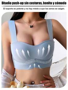 Sensual Star 5 piezas Sujetadores inalámbricos suaves y sin costuras para mujeres, sujetadores inalámbricos cómodos para dormir, ajuste talla ABC - Multicolor - Ver 7