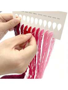 Un set de hilo bordado degradado, en total 10 colores, 100 piezas de cada uno con una longitud de 119,89 cm. Hilo de bordado de colores de alta calidad, hilo de poliéster para punto de cruz, hilo de coser DIY, línea de artesanía a mano, hilo bordado a mano, paquete de arte de hilos de coser, un hebra de 6 hebras - Multicolor - Ver 2