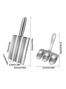 1 bộ dụng cụ làm thịt viên bằng thép không gỉ kèm thìa - Dụng cụ làm thịt viên 3 trong 1 sáng tạo, phù hợp cho người yêu thích thịt viên, cũng có thể dùng để làm cơm viên hoặc cá viên. - Bạc - Xem 2
