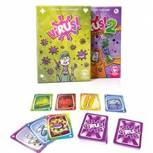 Juego de cartas Virus: Emocionante juego de cartas familiar, para 2-6 jugadores, diversión rápida para noches de fiesta. Juego estratégico familiar y para adultos, diversión y competencia feroz, material de papel, estilo de tarjetas de juego de mesa, alegre reunión familiar y de amigos, juegos de fiesta, juegos de mesa familiares divertidos, fascinantes y entretenidos juegos de cartas