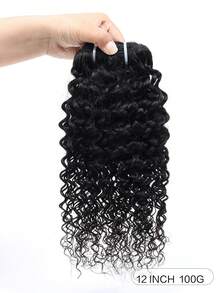 10-20 英寸非洲卷发深波浪扭发夹式接发深水波浪编织接发女士万圣节圣诞节