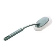 1pc Kitchen Brush Pot Stove Wall Sponge Brush Bathroom Bathtub Toilet Multi-Functional Non-Stick Long-Handled Cleaning Brush