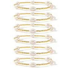 2/4/6/10 件夏季仿珍珠金色 Mikyuki 珠弹力手链 2024 新款时尚女士套装手链珠宝礼物 - 彩色 - 查看 8