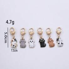 1pc Cat Keychain Pet Key Ring Animal Key Chains Souvenir Gifts For Women Men Cay Keys DIY Handmade Jewelry