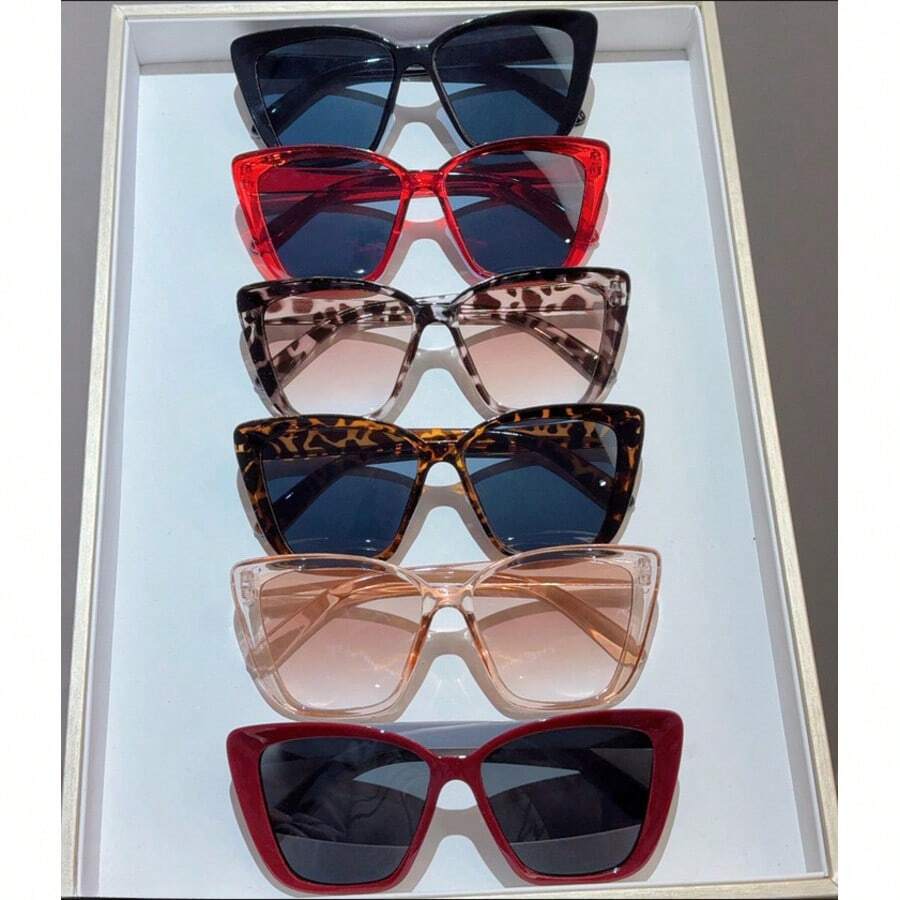 Modern Chic Cat-Eye Women's Oversized Square Frame Fashion Glasses Polarized Protection Designer-Inspired All-Day Eyewear