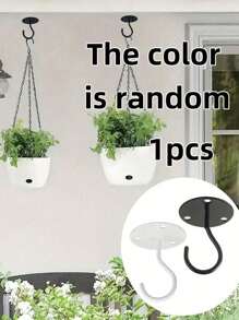 Ceiling/Wall Top Hanger Hook, Load-Bearing Lantern Basket Hooks, Balcony Wall Clothes Drying Hook, Curtain Hooks, Multi-Function Hanging Hooks - Multicolor - View 12