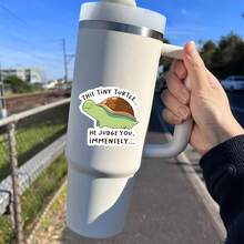 3-Inch "This Tiny Turtle Judges You" Sticker - Whimsical & Sassy - Themed Vinyl Sticker With Cute Turtle Illustration For Laptops, Notebooks, Water Bottles, Desks, And Fun Spaces | Great For Turtle Lovers, Humor Enthusiasts, Sarcasm Fans, And Quirky Decor Admirers | Perfect For Sharing Playful Sass, Adding Charming Flair, And Celebrating Whimsical Judgment | Delightful Sticker For Daily Interactions, Light - Hearted Teasing, And Fun Decor