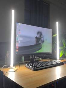 1pc Compact LED Desk Lamp, For Work, Reading, Learning, Bedside, Task Lighting, LED Light, USB Lamp, Computer Monitor Light