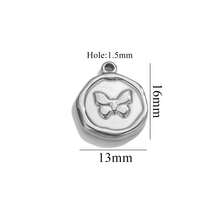 5 Stücke Edelstahl Mode einfache Stern Mond Herz geformter Bienen Anhänger DIY Halskette Armband Schmuckherstellung Zubehör