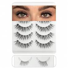 Short Lashes Light Wispy Lashes Lashes Eyelashes Lashes Wispy False Eyelashes Natural Eyelashes Mink Lashes, Frihappy Lashes 5 Pairs Frihappy