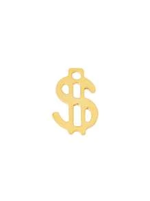 20 Peças Achados de Pingente de Dólar de Aço Inoxidável, Encantos do Símbolo U$ para Suprimentos de Fabricação de Joias DIY, Acessórios