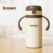 1pc Insulated Baby Bottle, For Infants 1-3 Years Old, Children's Drinking Cup With Straw - Multicolor - View 14