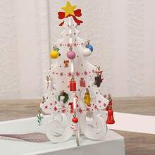 Stereo Wooden Christmas Tree Ornaments, Handmade DIY Christmas Tree, Christmas Decoration