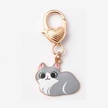 1pc Cat Keychain Pet Key Ring Animal Key Chains Souvenir Gifts For Women Men Cay Keys DIY Handmade Jewelry