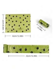 300pcs/20Rolls Dog Poop Bags, Leak Proof Pet Waste Bag For Dog Outdoor Walking